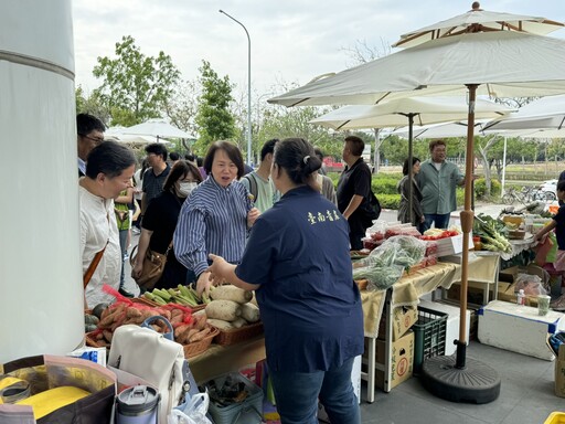 南科管理局攜手台南市府 打造小農市集助震災農民