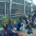 白色廂型車滿滿的人 警查獲九名逾期移工
