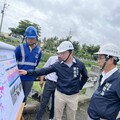視察大遼排水防洪牆施工進度 林欽榮要求全力趕工減輕水患
