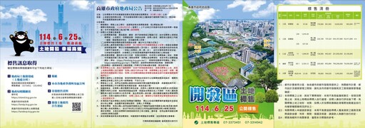 高市府釋出近15億優質建地!地政局6/25標售黃金特區