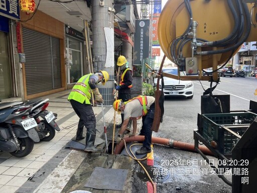 楊柳颱風來襲 高市水利局超前部署清疏確保防汛效能