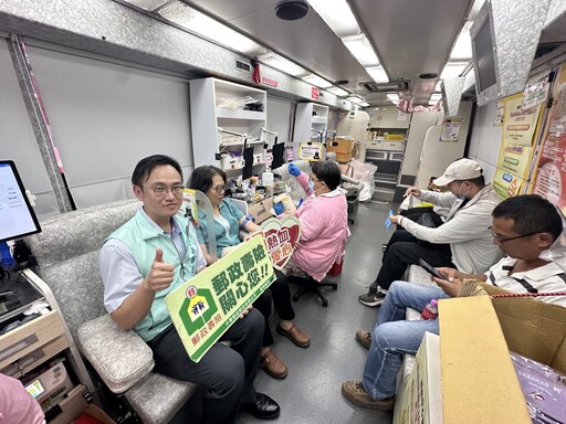 解決醫療血荒危機！臺南郵局大觀音亭辦捐血公益活動