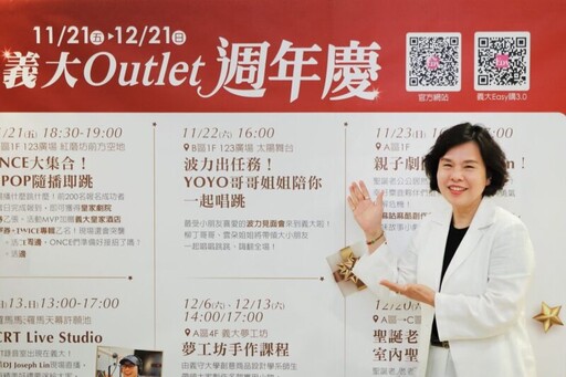 義大Outlet15週年慶+普發現金商機 祭出超強回饋力道