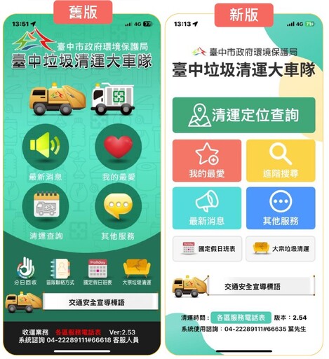 台中「垃圾清運大車隊」APP煥新 垃圾清運APP改版背後治理與挑戰