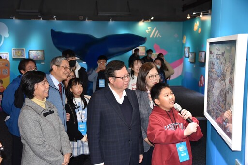 國海院舉辦「兒童的海洋Children & Ocean 」繪畫展開幕