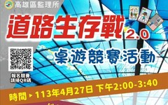「道路生存戰2.0」桌遊競賽活動即將在高雄捷運美麗島站開戰