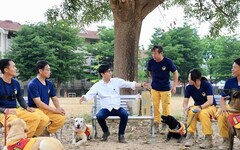 「國際搜救犬日」陳其邁慰勉消防局搜救犬隊讚許專業救災表現