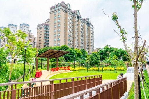 桃園龍壽三角公園啟用 活化閒置土地打造良好休憩空間
