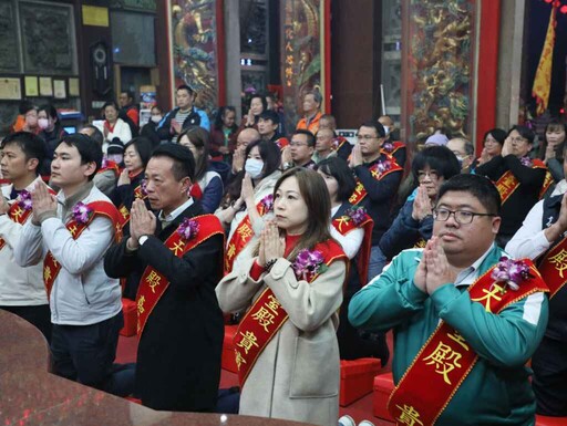 大年初九拜天公 翁章梁赴溪口天臺殿參拜祈福