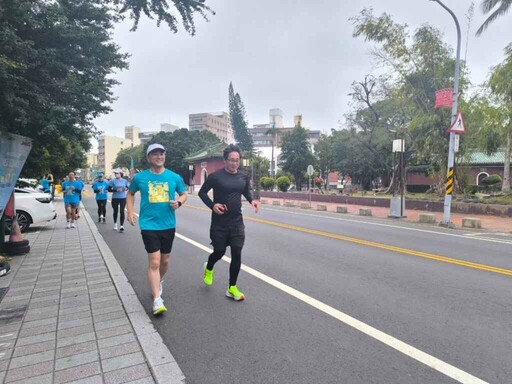 山口知事用跑步愛台南 私房跑步地圖再添新景點