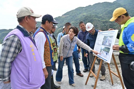 饒慶鈴視察南迴災後復建工程 把握汛期前完成防洪整備