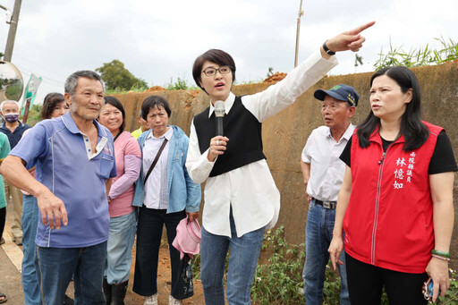 許淑華縣長會勘名間鄉道路 同意斥資600多萬改善