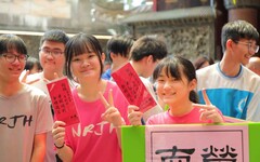 基隆考生齊聚慈雲寺 謝國樑祈願學子會考金榜題名