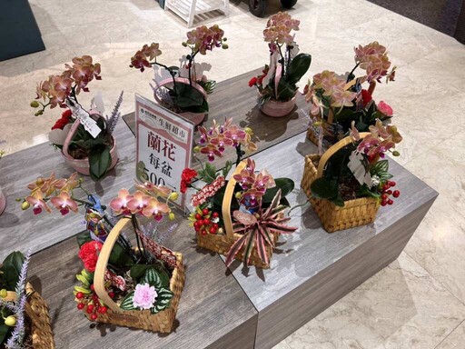 麻豆農會推廣花藝手作 自製母親節蘭花花籃表心意