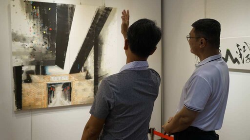 施景文新文人書畫展鹿港公會堂開展 傳統筆墨勾勒生活美學