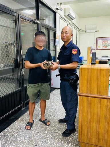 陸龜夜逃驚動警力! 油車警1小時火速追「龜」破案