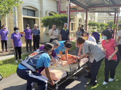 為提升榮家防災意識 中彰榮家辦理自衛消防編組演練