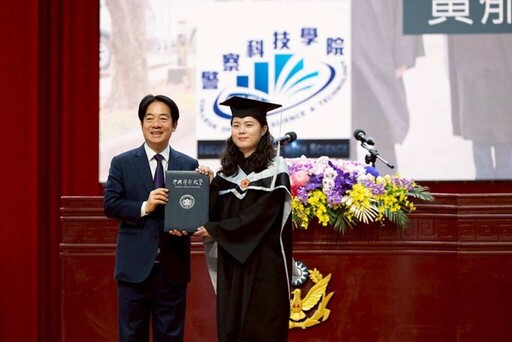總統出席「中央警察大學114年聯合畢業典禮」期勉服務人民莫忘初衷