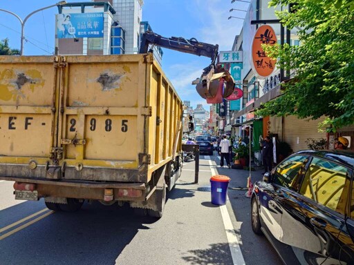 斗六警分局打擊道路違占歪風 重塑市容秩序與用路人安全