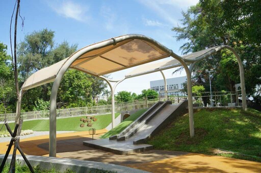 后里森林公園「搖籃遊戲場」增設遮陽設施 打造全齡友善空