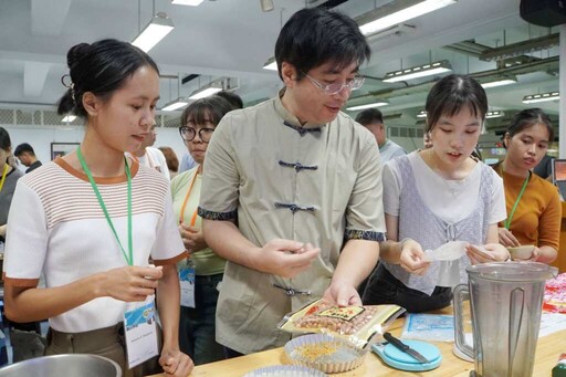 大葉大學菲律賓假日學校烘焙藝術營 體驗麻糬與擂茶