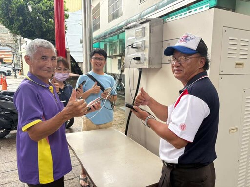 臺南產業來相挺 高效儲能櫃支援溪北地區臨時供電