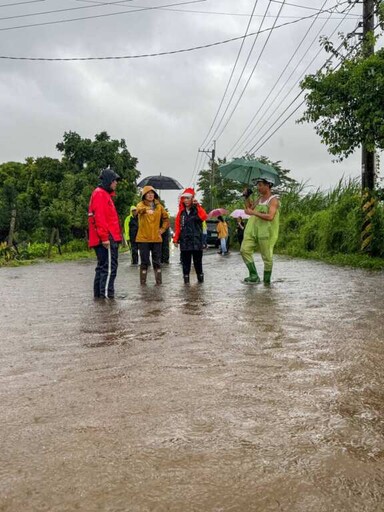 台東連日強降雨多處積水 縣長會勘研議改善對策