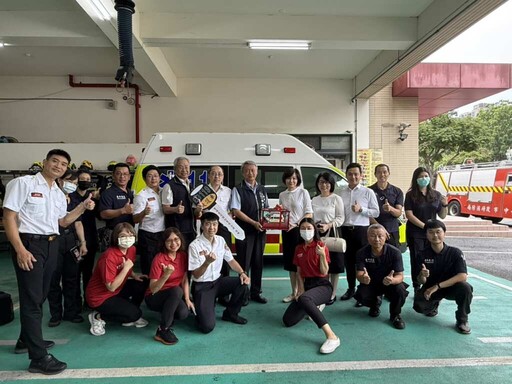 寶禎建設捐贈救護車與器材 強化中市緊急救護能量提升市民安全