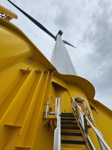 專為台積電供應綠電！沃旭大彰化西南二及西北風場風機首度發電