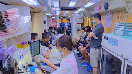 影／白沙屯媽「捐血送電扇」活動 夜市美食吃到飽拚600袋血量新高