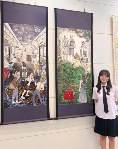 員林高中美術班畢業展《異常訊號》 青春靈魂用畫布對世界發聲