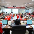 翁章梁主持楊柳颱風災害應變中心 第一次工作會報