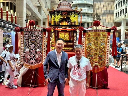 景福宮開漳聖王神轎首度進駐臺北車站 蘇俊賓:宗教交流的最佳典範