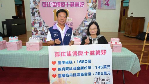 影/麥仕佳傳愛十載美好 累計1660顆蛋糕為喜樂憨兒慶生