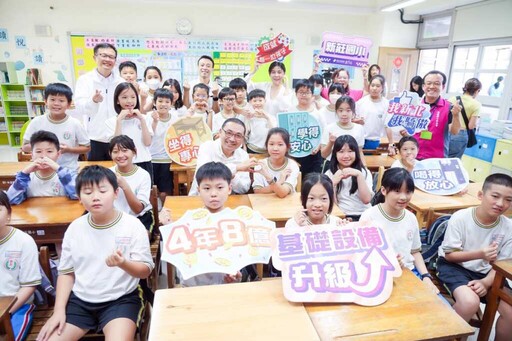 新北市4年斥資8億 升級課桌椅、置物櫃與飲水機