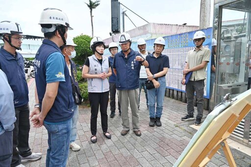 饒慶鈴視察三大工程 宣布縣府約用技術員加薪留才