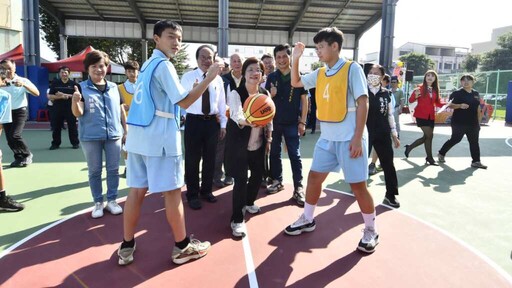 北斗鎮風雨籃球場啟用 打造地方運動新亮點