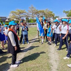 彰化童軍大露營溪州公園登場 王惠美縣長親臨校閱