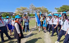 彰化童軍大露營溪州公園登場 王惠美縣長親臨校閱