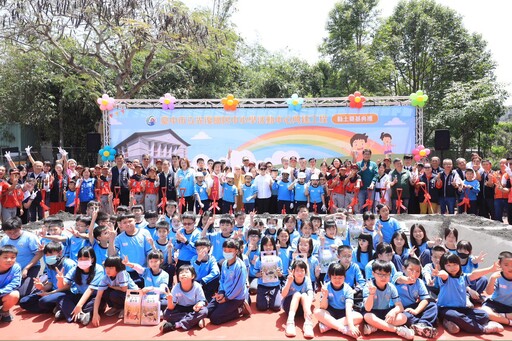 「給孩子一個禮堂計畫」再推進! 中市光復國中小活動中心動土 盧市長:拉齊教育資源