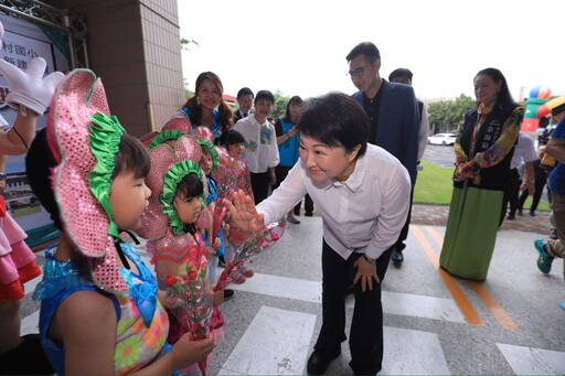 「給孩子一個禮堂計畫」最後一塊拼圖!中市山城5校禮堂聯合動土 盧市長:山線教育建設新里程