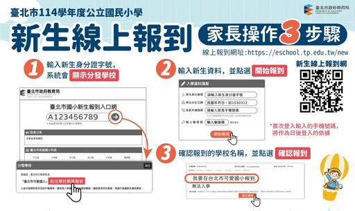 學習成長雙啟動 鮮奶週週領 北市公立小學新生線上報到開跑