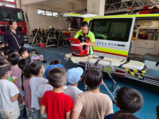 幼童快樂學防災！南榮幼兒園參訪仁愛消防分隊體驗防災宣導活動