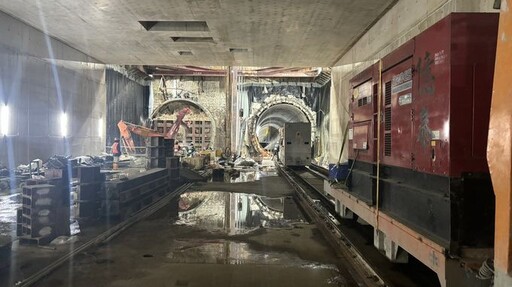 桃園捷運綠線 潛盾隧道由蘆竹區貫通至桃園藝文特區