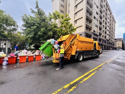 颱風過境 桃園環保局全體動員清出約2,962噸垃圾及261噸資收物