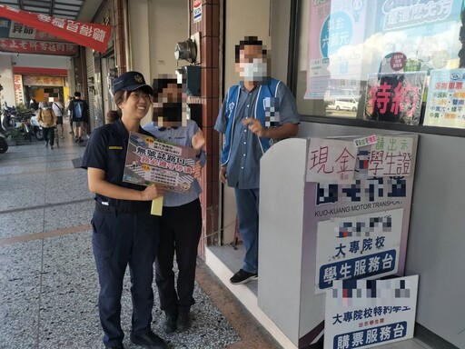 台中啟動公車大執法 蔡孟珊副所長上車宣導 駕駛頻點頭