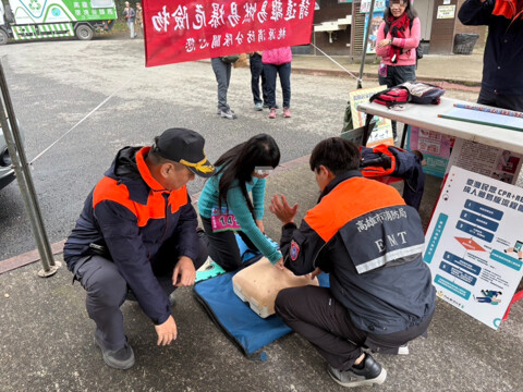 賞櫻兼顧防災 高雄市消防局藤枝公園宣導活動獲熱烈回響