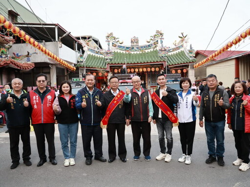 草屯百年古剎朝陽宮 縣長許淑華與信眾同祈媽祖庇佑