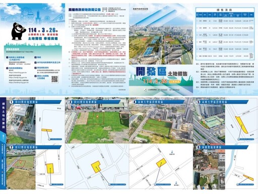 高市府地政局114年度第1季開發區土地標售訂於3月26日開標