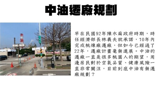 議員林政賢關心碳費分配應回饋桃園及中油遷廠進度 保障市民健康